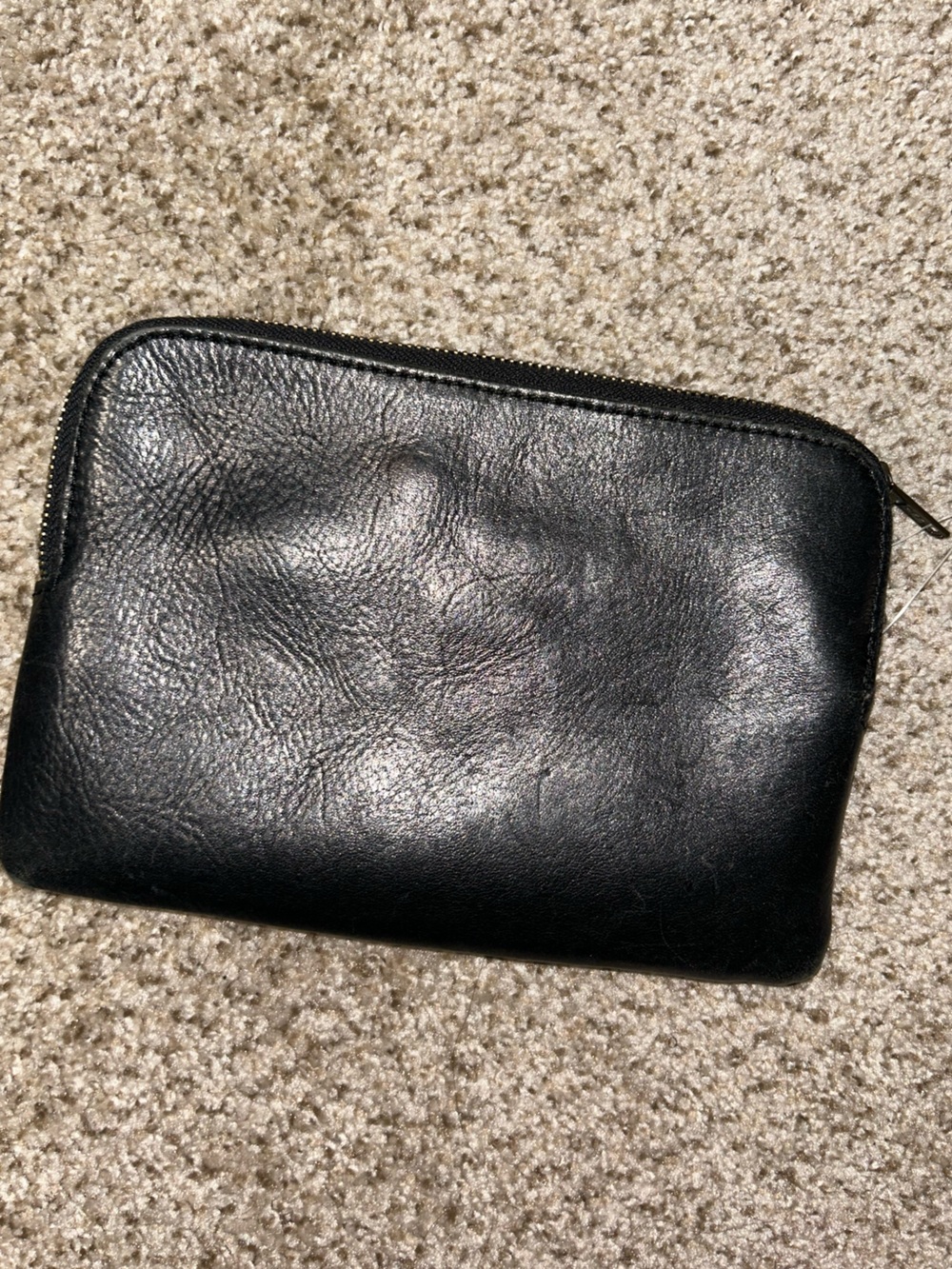 Madewell leather zip pouch
